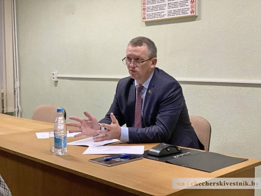 Глава Чечерского района провел информационную встречу в трудовом коллективе участка водоканала
