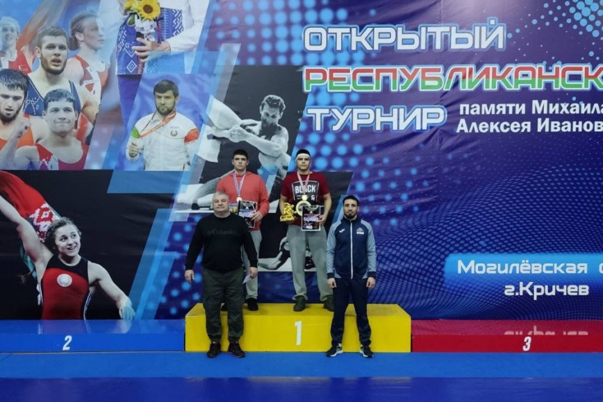 Данила Атрашков завоевал серебро в категории 110 кг. Открытого республиканского турнира по вольной борьбе, который проходил в городе Кричеве Могилевской области