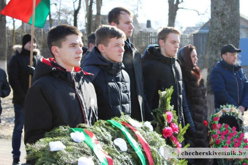 В Чечерске прошел торжественный митинг,  посвященный Дню защитника Отечества и 105-летию образования Вооруженных Сил Республики Беларусь
