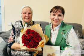 Долгожителя Чечерщины Марию Ивановну Серегову поздравили с 90-летием